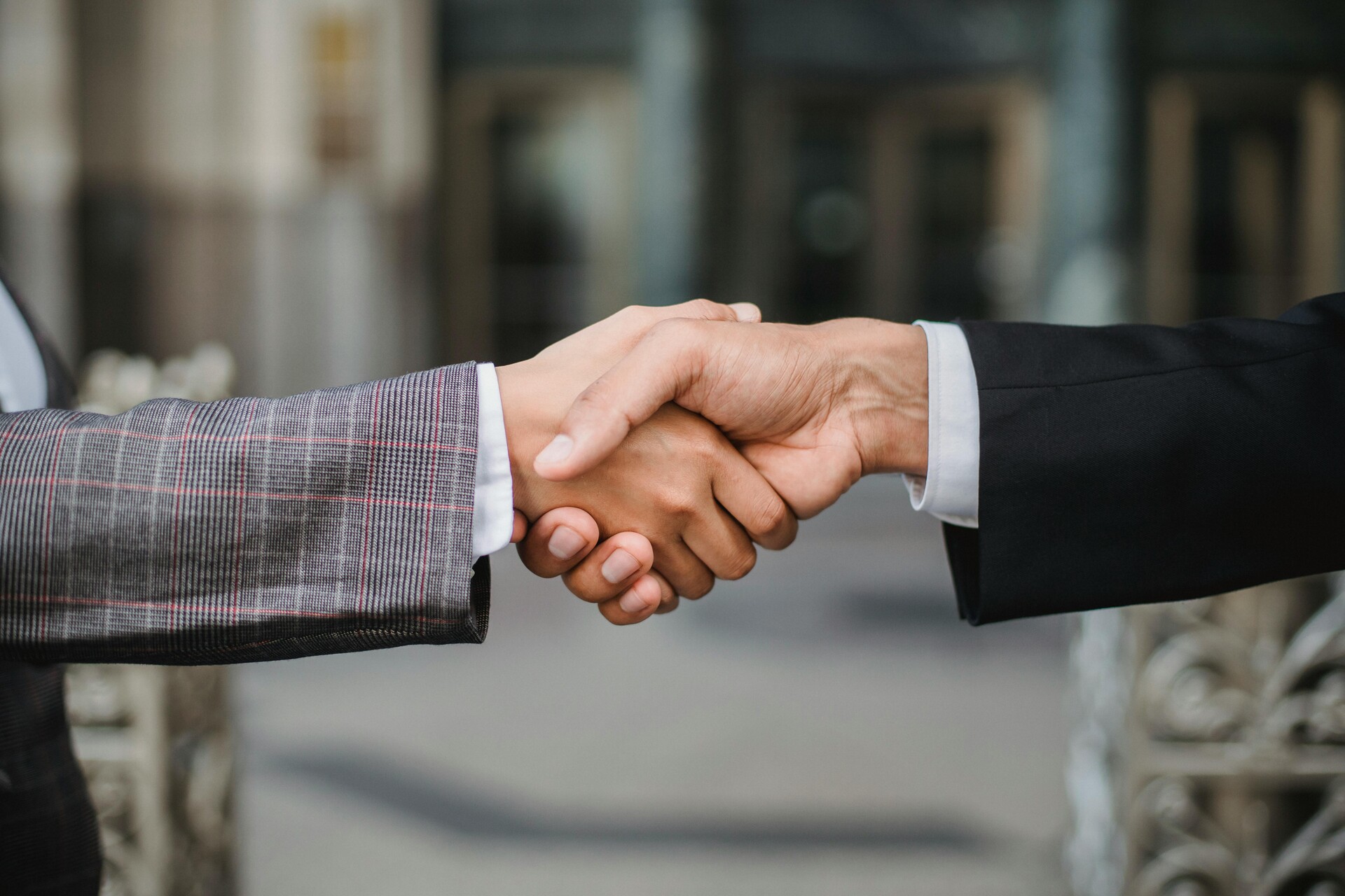 Business handshake partnership